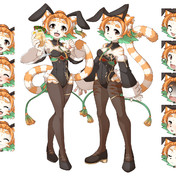 鬼華扇立ち絵 表情差分 / はるか さんのイラスト - ニコニコ静画