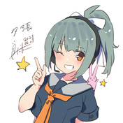 矢野トシノリイラスト 赤服 直筆サイン入り銀板アート 矢野トシノリオンラインくじ ☆が来ると思ったら❤が来て照れる夕張さん / 矢野トシノリ さん