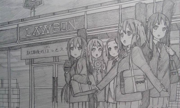 けいおん ローソンフェア クリアファイルver しむ Cmcm さんのイラスト ニコニコ静画 イラスト