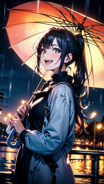 雨の夜のネオンの詩 ジャケットイラスト