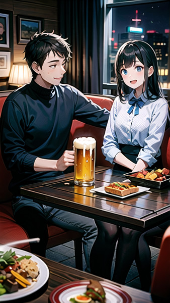 ネオンと半分の夜 ジャケットイラスト