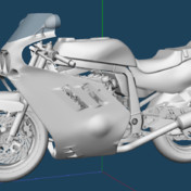 MMD用】2013 ZX-10R【ZX1000JBF】 / knob32 さんのイラスト
