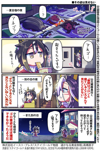 【ウマ娘】寝姿【ステイゴールド】