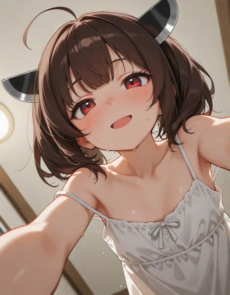 きりたんに押し倒される