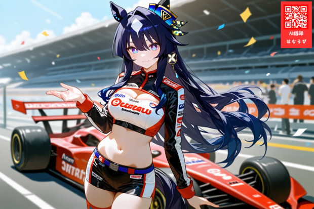 レースクイーンのヴィルシーナ