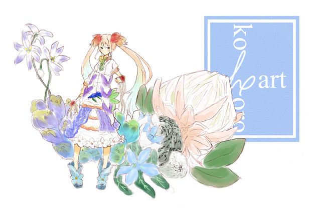 花のドレス 久遠寺こころ さんのイラスト ニコニコ静画 イラスト