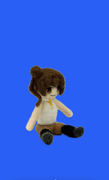 羊毛フェルト画 受注制作(招き猫)羊毛フェルト 羊毛フェルト アトリエクラウン