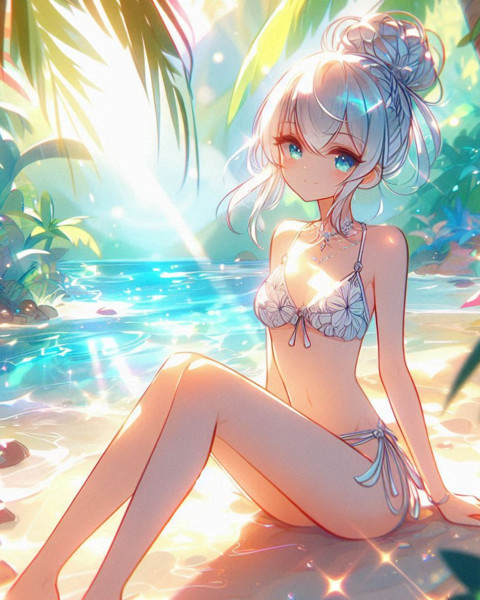 tropical summer beach【AI】