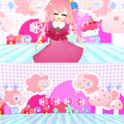 はまち　様 MMDステージ配布あり】深紫色ステージ / はまち さんのイラスト