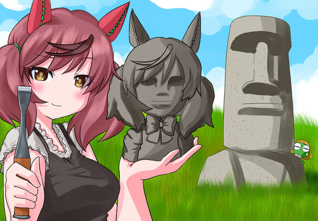 【旅行その4】　南アメリカのモアイ像