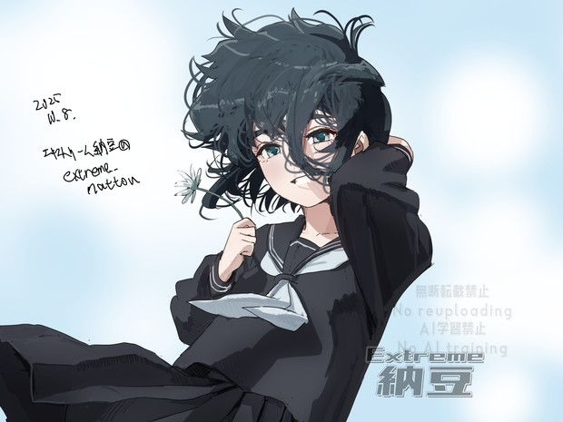 自分におたおめする絵