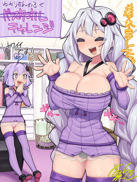 ゆかりさんの服を着たあかりちゃん