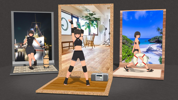 【MMD】Alpha Doll(球体関節検証用モデル) 改修2版