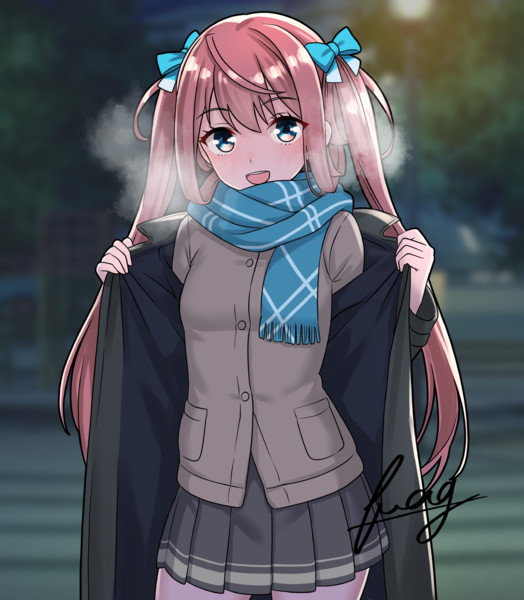 夜のお散歩朝雲