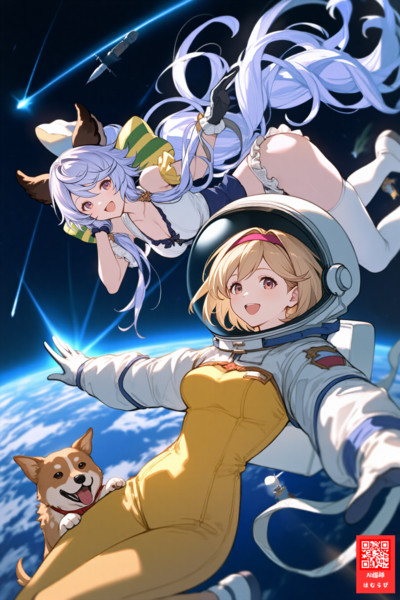『Space Dog (ウチュウリョコウ)』のジタサテュと犬のクドリャフカ