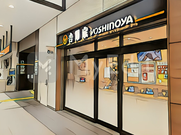 小山駅の改札内にある吉野家