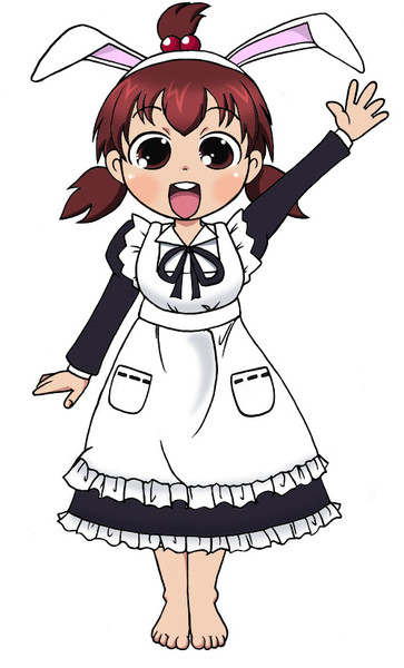 ふたばちゃん うさみみメイド ニコニコ静画 イラスト