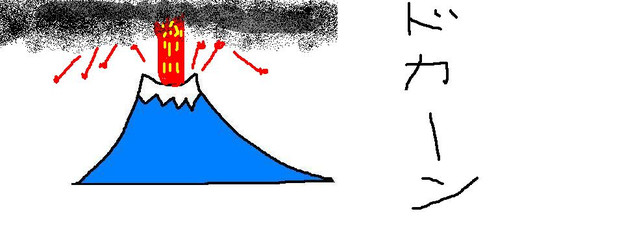 富士山 噴火 Araya1104 さんのイラスト ニコニコ静画 イラスト