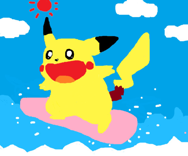 なみのり ピカチュウ ペケ さんのイラスト ニコニコ静画 イラスト