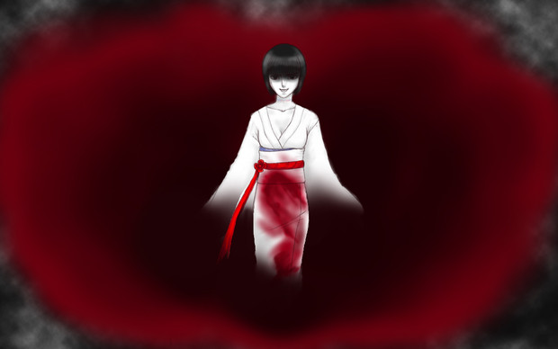 血塗れの着物の女 我遊 さんのイラスト ニコニコ静画 イラスト