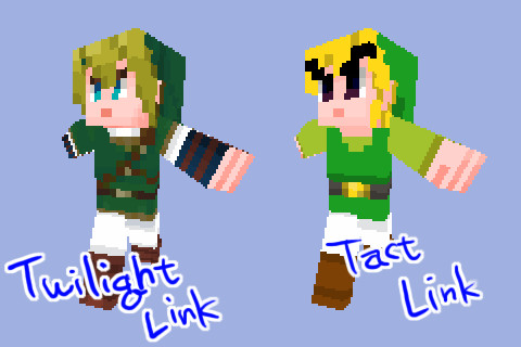 Minecraft ゼルダの伝説 リンクスキン スキン にほ さんのイラスト ニコニコ静画 イラスト