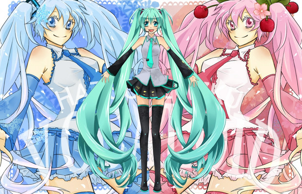 ミクの壁紙作ってみた 瑠羽華 るぅか さんのイラスト ニコニコ静画 イラスト