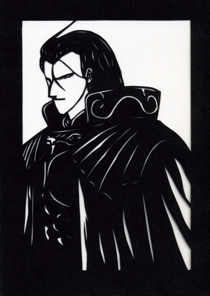 切り絵 黒衣の騎士 アシュラム 切り絵ケーキ さんのイラスト ニコニコ静画 イラスト