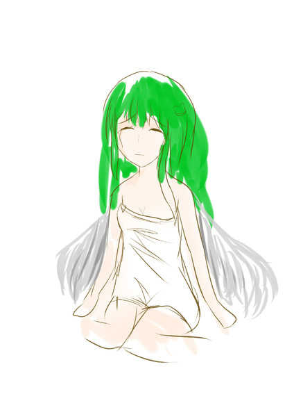 お題 早苗さんが天使の恰好で泣いてる エクスカリバール霊烏 さんのイラスト ニコニコ静画 イラスト