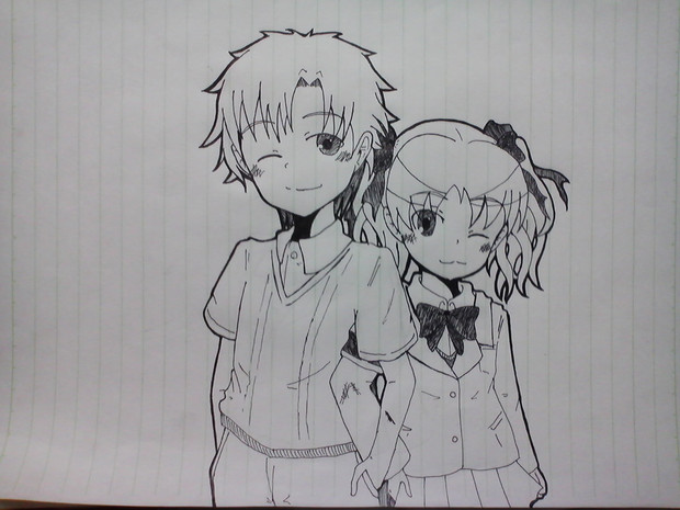 海原光貴と白井黒子 ニコニコ静画 イラスト