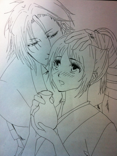 さのさんにお酒を持ってきた千鶴ちゃん 薄桜鬼 Aoi さんのイラスト ニコニコ静画 イラスト