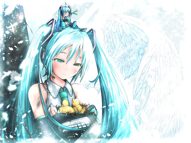 片翼ミクｅｘ ２０１７お直し版 Akino さんのイラスト ニコニコ静画 イラスト