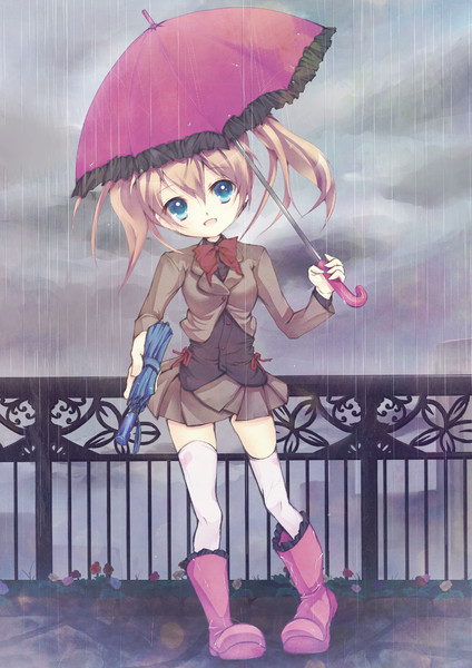 傘を持ってきたよ ちゃいうさ さんのイラスト ニコニコ静画 イラスト