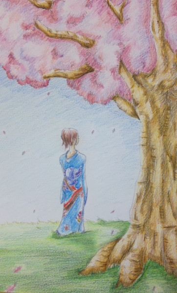 新しいコレクション 桜の木 イラスト 色鉛筆