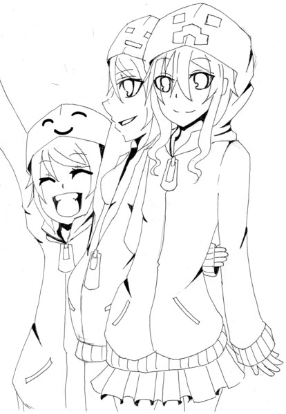 クリーパー三人娘 下書き 和月 さんのイラスト ニコニコ静画 イラスト