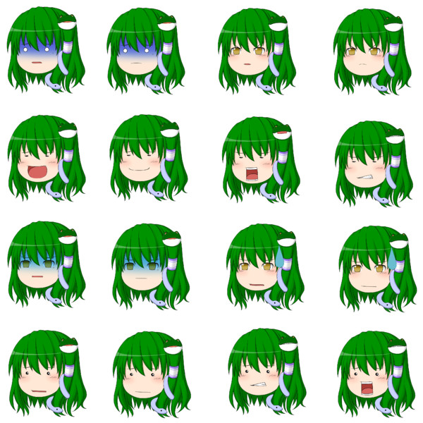 ゆっくり早苗 ニコニコ静画 イラスト
