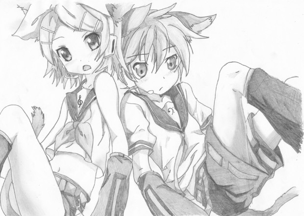 鏡音リン レン アズにゃん さんのイラスト ニコニコ静画 イラスト