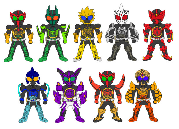 仮面ライダーオーズちび ちりにゅ さんのイラスト ニコニコ静画 イラスト