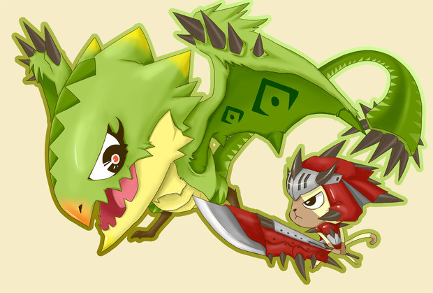 母は強しリオレイア戦 Va Chi さんのイラスト ニコニコ静画 イラスト