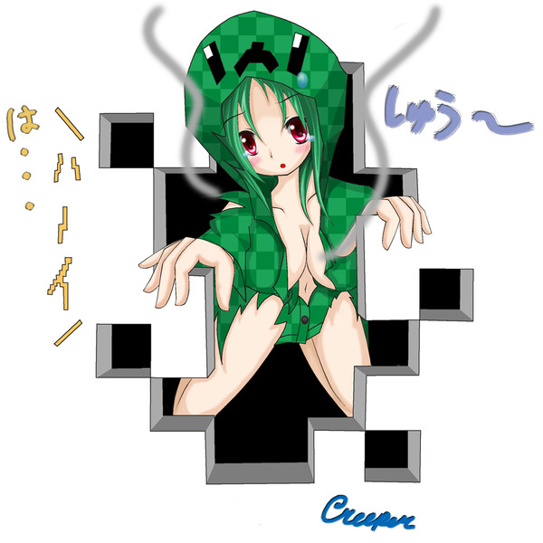 初投稿 クリーパーカーさんがリフォームに失敗したようです Meche ミーケ さんのイラスト ニコニコ静画 イラスト