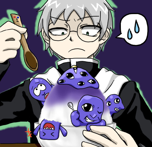 ブルーベリー味のかき氷 山上下 さんのイラスト ニコニコ静画 イラスト