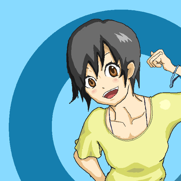 アニメ塗りなショート女の子 Bscrew さんのイラスト ニコニコ静画 イラスト
