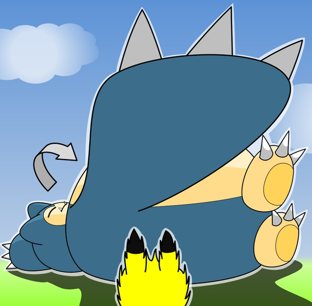 カビゴンのこうげき Bluesky さんのイラスト ニコニコ静画 イラスト