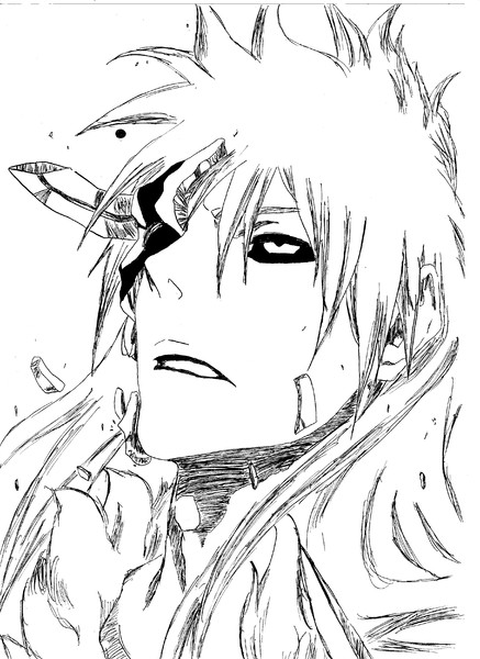 ｂｌｅａｃｈ 一護虚化解除 アナログ いゔどっと さんのイラスト ニコニコ静画 イラスト