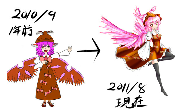一年比較絵 サーズ さんのイラスト ニコニコ静画 イラスト