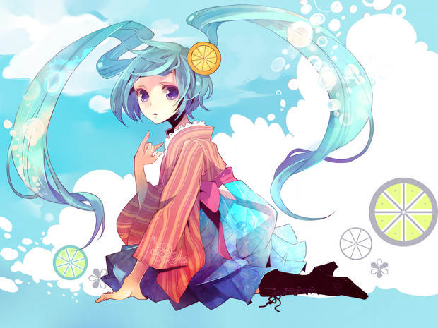 初音ミク 初恋サイダー オリジナル曲 ニコリーナｙｕｃｈｉ さんのイラスト ニコニコ静画 イラスト