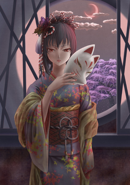 キツネの面 Bleachist さんのイラスト ニコニコ静画 イラスト