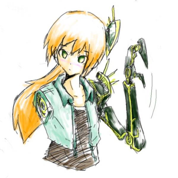 機神兵パーツをおにゃのこに付けてみた 青々青しいカマの手 さんのイラスト ニコニコ静画 イラスト