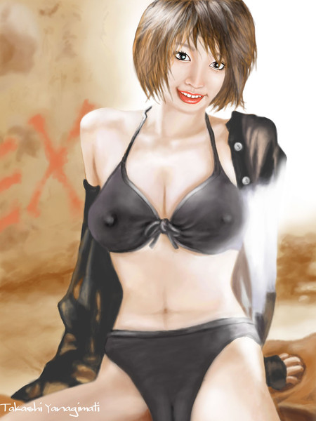 眞鍋かをり 廃墟バージョン 復刻 Momoiro7 さんのイラスト ニコニコ静画 イラスト