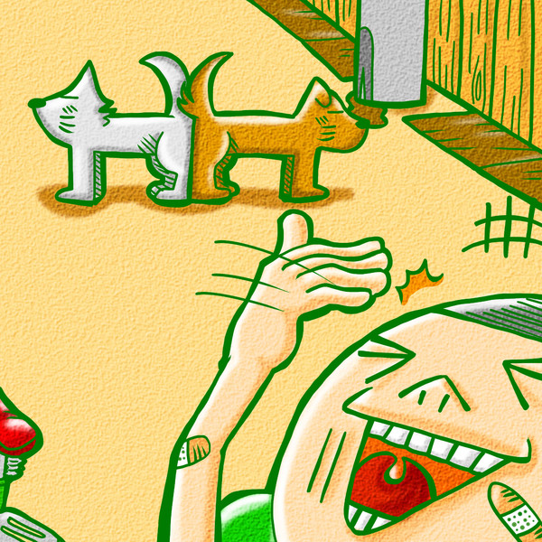 犬の交尾を見てアイタタタタ 柴犬 さんのイラスト ニコニコ静画 イラスト