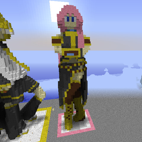 Minecraft で 立体 巡音ルカ 作ったもの Www106 さんのイラスト ニコニコ静画 イラスト